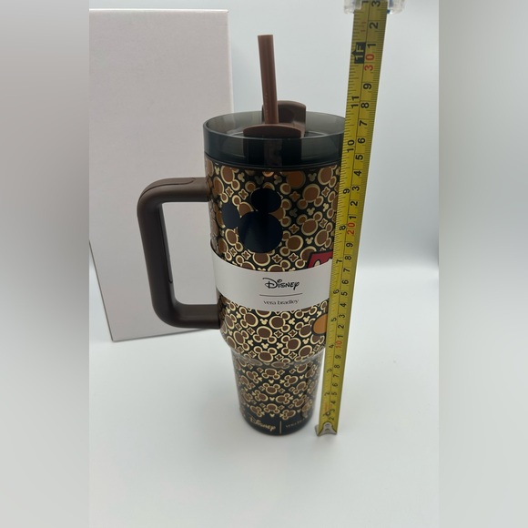 *New* Vera Bradley Disney Mickey Mouse Icon Tumbler W/ Gold/Brown Background - Picture 12 of 13